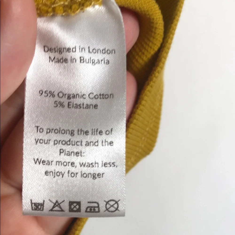 Saint + Sofia Yellow Ribbed Tank Top - Picture 3 of 6